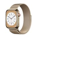 Apple Watch (Series 8) 2022 GPS 45 - Rostfritt stål Guld - Milanese loop Guld