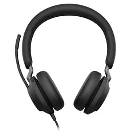 Jabra Evolve 2 40 kabelansluten Hörlurar med microphone - Svart