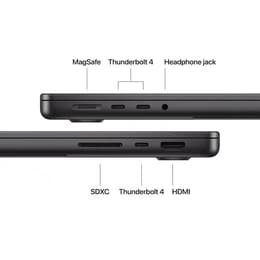 MacBook Pro 14" (2025) - Apple M5 med 10-kärnig CPU och 10-kärnig grafikprocessor - 16GB RAM - SSD 1000GB - Nanotexturskärm - AZERTY - Fransk