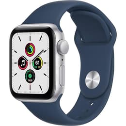 Apple Watch Series 9 (2023) GPS 45 mm - Aluminium Silver - Sportband Blå