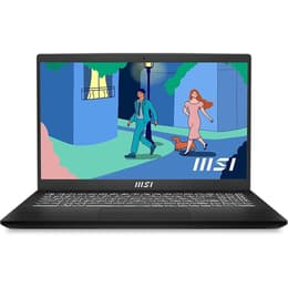 MSI Modern 15 B12M 15-tum (2022) - Core i7 - Gen 12 (U) - 8GB - SSD 512 GB QWERTY - Engelsk