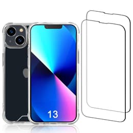 Skal iPhone 13 och 2 st skärmskydd - Återvunnen plast - Genomskinlig