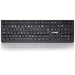 Simpletek Keyboard QWERTZ Wireless M&K RUMENO Kit Mouse and Keyboard