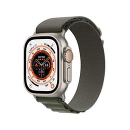 Apple Watch (Ultra) 2022 GPS + Mobilnät 49 - Titan Grå - Sportband Svart