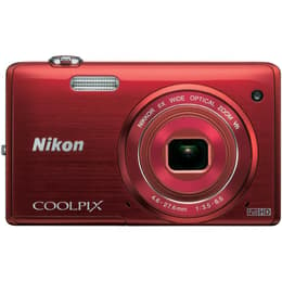 Nikon Coolpix S5200 Kompakt 16 - Röd