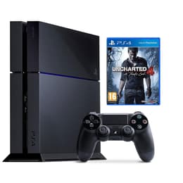 PlayStation 4 1000GB - Svart + Uncharted 4
