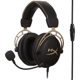 Hyperx Cloud Alpha noise Cancelling gaming kabelansluten Hörlurar med microphone - Svart/Guld