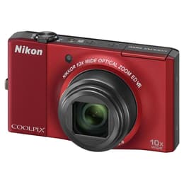 Nikon Coolpix S8000 Kompakt 14 - Röd