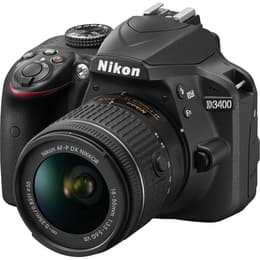 Reflex D3400 - Svart + Nikon AF-P DX Nikkor 18-55mm f/3.5-5.6 G f/3.5-5.6