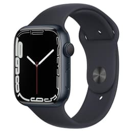 Apple Watch (Series 7) 2021 GPS 45 - Aluminium Svart - Sportband Svart