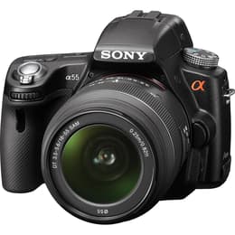 Reflex Alpha 55 - Svart + Sony 18-55mm f/3.5-5.6 DT + 55-200mm f/4-5.6 f/3.5-5.6 + f/4-5.6