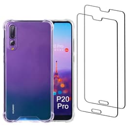 Skal Huawei P20 Pro och 2 st skärmskydd - Återvunnen plast - Genomskinlig