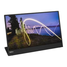 15-tum Lenovo ThinkVision M15 1920 x 1080 LED Monitor Svart
