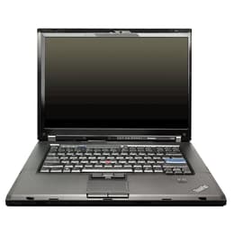 Lenovo ThinkPad T500 15-tum (2009) - Core 2 Duo T9600 - 4GB - SSD 128 GB AZERTY - Fransk