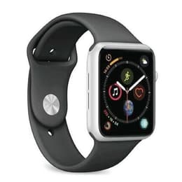 Apple Watch Series 4 (2018) GPS 44 mm - Aluminium Silver - Sportband Svart