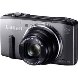 Canon PowerShot SX270 HS Kompakt 12 - Grå/Svart