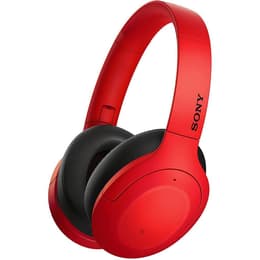 Sony WH-H910N noise Cancelling trådbunden + trådlös Hörlurar med microphone - Röd