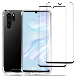 Skal Huawei P30 Pro och 2 st skärmskydd - Återvunnen plast - Genomskinlig