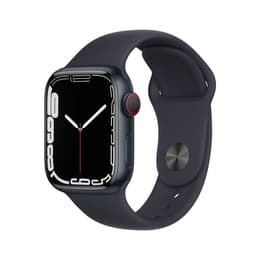 Apple Watch (Series 7) 2021 GPS 41 - Aluminium Svart - Sportband Svart