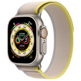 Apple Watch (Ultra) 2022 GPS + Mobilnät 49 - Titan Grå - Terrängloop Gul