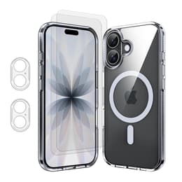 Skal iPhone 17 och 2 st skärmskydd - TPU - Genomskinlig