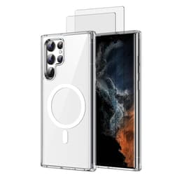 Skal Galaxy S22 Ultra och 2 st skärmskydd - TPU - Genomskinlig