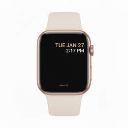 Apple Watch Series 10 (2024) GPS + Mobilnät 46 mm - Aluminium roséguld - Sportband Stjärnglans