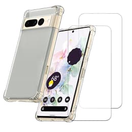 Skal Google Pixel 7 Pro och 2 st skärmskydd - TPU - Genomskinlig