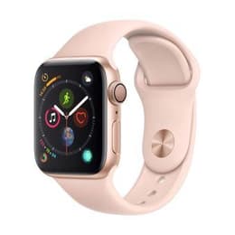 Apple Watch Series 4 (2018) GPS + Mobilnät 40 mm - Aluminium Guld - Sportband Rosa