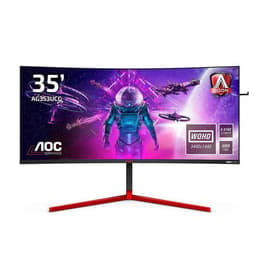35-tum Aoc Agon AG353UCG 3440 x 1440 LCD Monitor Svart