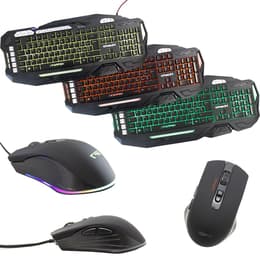 Cortek Keyboard QWERTY Italiensk Bakgrundsbelyst tangentbord XWeapon + GP7 Kit Mouse and Keyboard