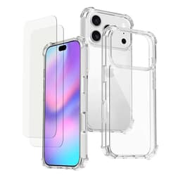 Skal iPhone 17 Pro och 2 st skärmskydd - TPU - Genomskinlig