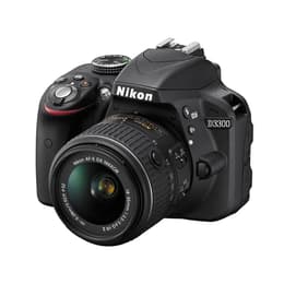 Reflex D3300 - Svart + Nikon AF-S DX Nikkor 18-55mm f/3.5-5.6G VR II + AF-S DX Nikkor 55-200mm f/4-5.6G VR II f/3.5-5.6 + f/4-5.6