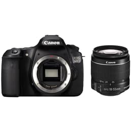 Reflex EOS 60D - Svart + Canon Zoom Lens EF-S 18-55mm f/3.5-5.6 IS II f/3.5-5.6