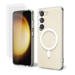 Skal Galaxy S23 Plus och 2 st skärmskydd - TPU - Genomskinlig