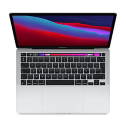 MacBook Pro 13" (2020) - Apple M1 med 8-kärnig CPU och 8-kärnig grafikprocessor - 16GB RAM - SSD 1000GB - Standardskärm - AZERTY - Fransk