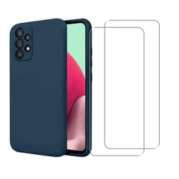 Skal Galaxy A32 5G och 2 st skärmskydd - TPU - Blå