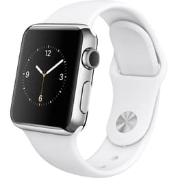 Apple Watch (Series 1) 42 - Rostfritt stål Silver - Sport-loop