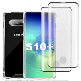 Skal Galaxy S10+ och 2 st skärmskydd - Återvunnen plast - Genomskinlig