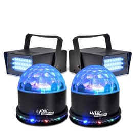 Lytor Pack EFFET FIESTA 2 SUNMAGIC + 2 LED STROBE BLANC Belysning