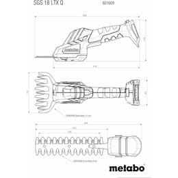 Klassisk häcksax Metabo GS 18 LTX Q - 18W