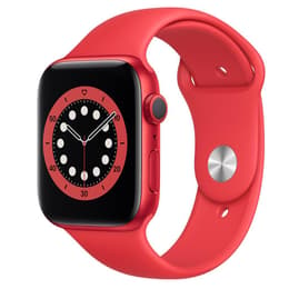 Apple Watch (Series 6) 2020 GPS 44 - Aluminium Röd - Sportband Röd