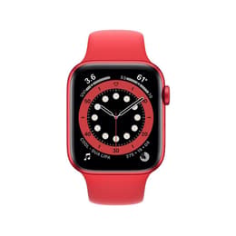 Apple Watch Series 6 (2020) GPS 44 mm - Aluminium Röd - Sportband Röd