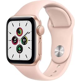 Apple Watch (Series SE) 2020 GPS + Mobilnät 40 - Aluminium Guld - Sportband Rosa sand