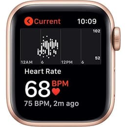 Apple Watch (Series SE) 2020 GPS + Mobilnät 40 - Aluminium Guld - Sportband Rosa sand