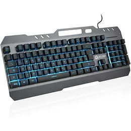 Klim Keyboard QWERTZ Tysk Bakgrundsbelyst tangentbord Lightning