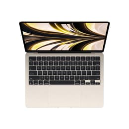 MacBook Air 13" (2022) - Apple M2 med 8-kärnig CPU och 10-kärnig grafikprocessor - 8GB RAM - SSD 512GB - Standardskärm - QWERTY - Italiensk
