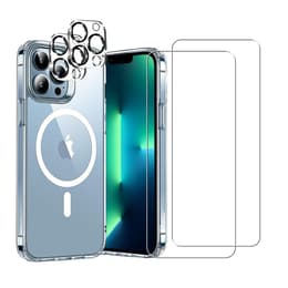 Skal iPhone 13 Pro Max och 2 st skärmskydd - TPU - Genomskinlig