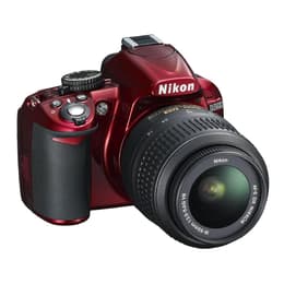 Reflex D3100 - Röd + Nikon AF-S DX Nikkor 18-55mm f/3.5-5.6G VR f/3.5-5.6