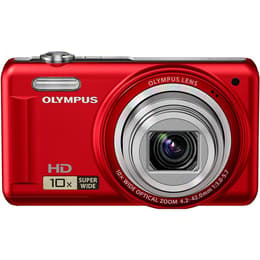 Kompakt VR-310 - Röd + Olympus Wide Optical Zoom 24-240 mm f/3-5.7 f/3-5.7